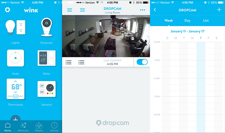 Dropcam Pro and Wink