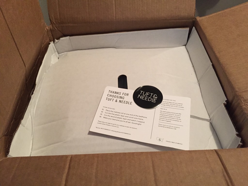 Unboxing the Tuft and Needle