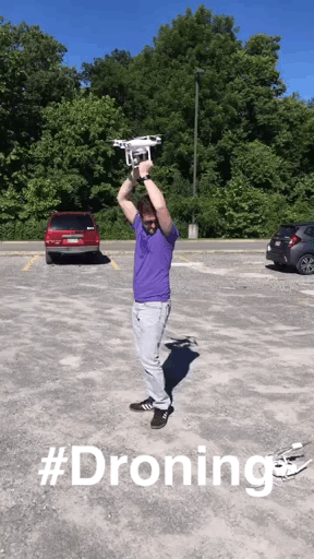Calibrating the drone